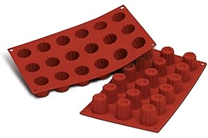 silikomart 20.033.00.0060 Stampi, Silicone, Rosso, 30x17.5x3.5 cm