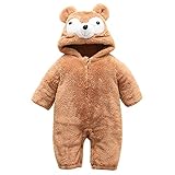 Ensembles de Bébé Garçon,Subfamily Unisexe Bébé Grenouillères Combinaison Pyjama Gugoteuse à Jambe Bébé Fille Garçon Manche Longue Épais Chaud Ours Déguisement pour 3-24mois