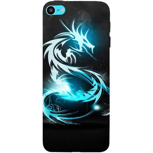 Casotec Dragon Design Hard Back Case Cover for Apple iPod Touch 6th Generation