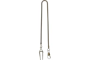 ibasenice Clip Taschenuhr Ketten Vintage Weste Ketten Metall Albert Kette Fob Kette Ersatz mit Swivel Haken 37CM Bronze