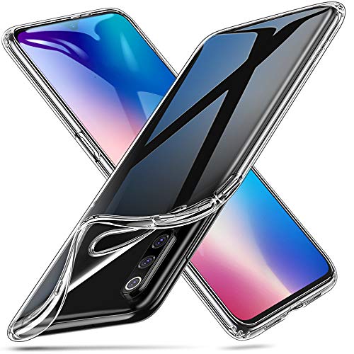 ESR Funda Essential Zero de TPU Suave Transparente Delgada Compatible con Xiaomi Mi 9, Funda Suave de Silicona Flexible - Jalea Transparente