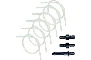 ‎JOTACA Milchschlauch Silikonschläuche 6x Ersatz + 3x Anschlussnippel - Set kompatibel mit Jura Geräten für Milchschaum Aufschäumer Transparent