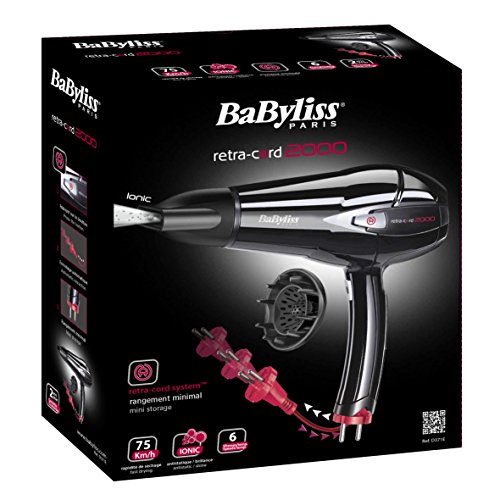 Babyliss Haartrockner Retra Cord D371E, 2000W - 12