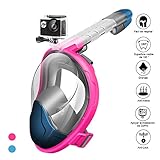 StillCool Máscara de Buceo para Snorkel Plegable Panorámica Cara 180°Respiración Fácil...