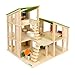 Produktbild Kledio Kinder Holzpuppenhaus für Mädchen und Jungen ab 3 Jahren, Spielzeug Puppenhaus aus Holz FSC® 100% inkl. 19-teiliges Zubehör