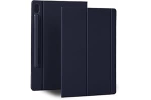 HLTOOP Hülle für Galaxy Tab S6 10,5 Zoll 2019 (Modell SM-T860/T865/T867), Starke Magnetische Abdeckung Mit S-Stift-Halter, Schlank Und Leicht,Marine