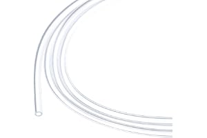 Rebower Silikonslang Livsmedelsäker 1,5 mm ID x 2,5 mm OD, 1 meter kondensslang, Transparent vattenledning för pumpar, sifone
