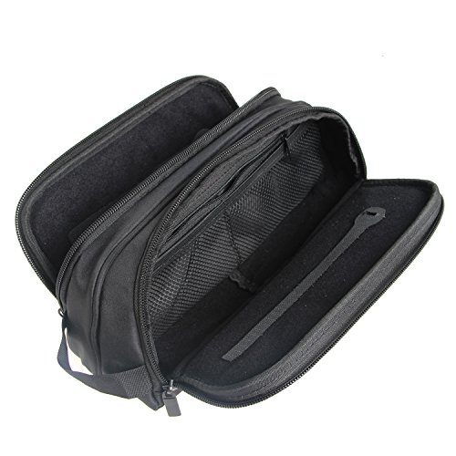 Damero Schwarz Universal Organiser Tasche mit Doppelschicht Sporttasche Tragtasche für Reise zum Ladegrät/Eletronisches Zubehör für Reiseorganisator (Groß) - 4