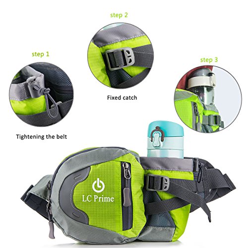 Taille Tasche,Tragbare Wasserflasche Design Auf der Taille Tasche für Reisen, und Outdoor Aktivitäten nylon fabric multied-color, by LC Prime - 3