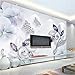 Produktbild Benutzerdefinierte jeder Größe 3D Wallpaper 3D Lila Kristall Blume Schmetterling Diamant Schmuck europäischen Stil Wohnzimmer TV Hintergrund Wandbild Papier