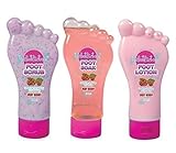 Foot Factory Very Berry Pedicure Set - Scrub, Soak & Lotion