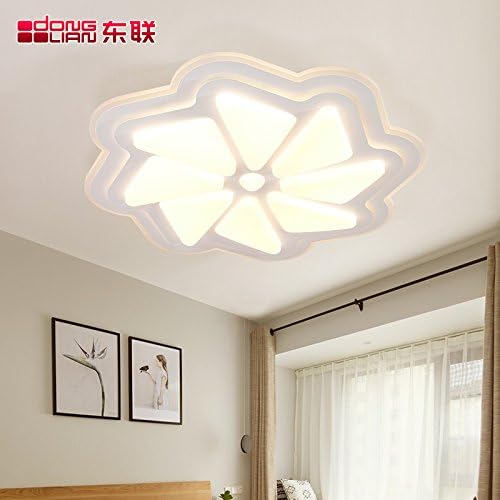 Led ceiling lamp bedroom lamp circular living room lamp modern simplicity warmth romance personality originality flower distortion light lamps and lanterns