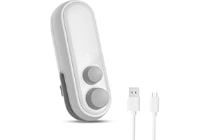 Ankilo Newest Mini Bag Sealer, Handheld Heat Sealer, 2 in 1 Plastic Bag Sealer, Portable Heat Vacuum Sealer, Rechargable Mini Sealing Machine, for Plastic Bags Chip Bags Food Storage White