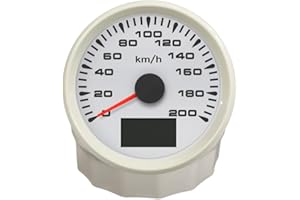 ELING Impermeabile 0-200KM/H GPS automatico Tachimetro Velometro Chilometraggio Contachilometri con 8 diversi retroilluminazione 85mm