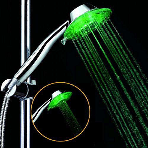 7 Farbwechsel Duschkopf LED-Licht automatisch Badezimmer Duschkopf Einstellbare Spritzdüse Regenmenge MaiTian - 2