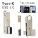 Produktbild SETAYO 32GB USB-C auf USB 3.0 Flash Drive 2 in 1 OTG Flash Laufwerk USB 3.1 Type C und USB 3.0 Speicherstick für MacBook Pro, Samsung Chromebook Plus, Nexus 6P 5X, Google Pixel, LG G5, HTC 10 und mehr (Stil C)