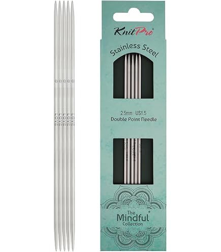 Set di ferri a doppia punta in alluminio KnitPro Zing: ferri a doppia punta da 15 cm - Italia