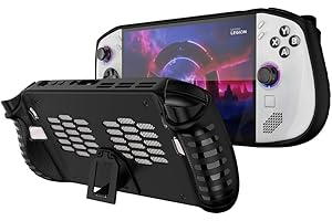 QJONSIU Etui na Lenovo Legion Go S, Ultracienkie Miękkie TPU Etui z Podpórką, Shockproof Ochronne Kickstand Case dla Lenovo Legion Go S-Czarny