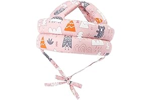 RUIXIA Baby Schutzhelm, 360° Anti-Kollision Kopfschutzkappe Kopfschutz-Kissen mit Verstellbaren Riemen Atmungsaktiv Babyhelm Sicherheits Schutz Mütze für Säugling Kleinkind Kinder Laufen Lernen