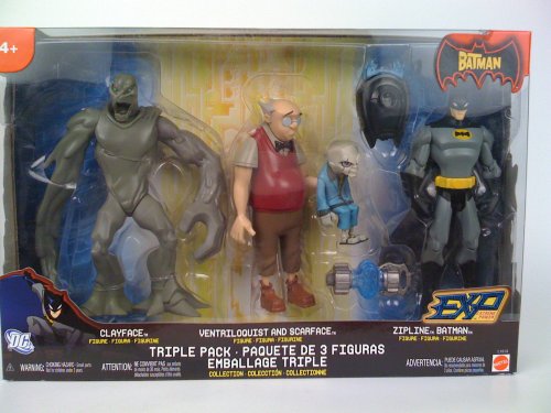 Batman EXP Exclusive 3 Pack Clayface / Ventriloquist w/ Scarface / Batman