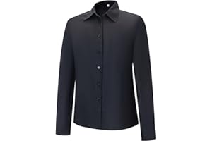 MISEMIYA - Camisa Camarera Mujer con Mangas LARGAS - Uniforme HOSTELERIA Mujer - 8726