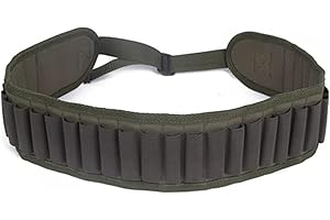 MEZOKUCEL Bandoliera per proiettili per Fucili da 30 Colpi, Porta Munizioni Regolabile Porta cartucce per Cintura Impermeabile per Calibro 20