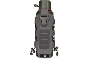 ACEXIER Borsa tattica per bottiglia d'acqua Molle Borsa in nylon 0.3L-0.8L Custodia per fondina per mensa Borsa per bollitore da viaggio con system Molle