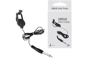 Alnicov Pastilla de Violín Con Clip WCP-60V - Conector de 1/4 de Pulgada de 2,5 m Para Guitarra Acústica Folclórica, Ukelele