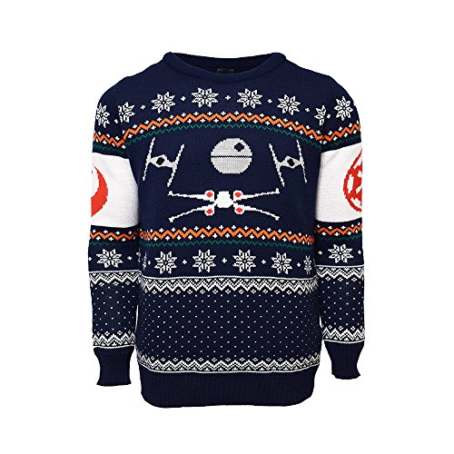 X-Wing Vs. Tie Fighter Official Star Wars Christmas Jumper / Sweater (Small)