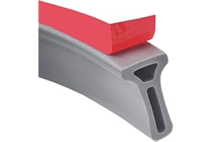 AGSYFFD Umbral de ducha Barrera de piso de habitación húmeda Tira de sellado de silicona Presa de bloqueo de agua Tira impermeable autoadhesiva plegable para separación seca y húmeda