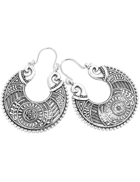 2LIVEfor Traumhafte Ohrringe Ethno Gross verziert Ohrringe Bohemian Vintage Ohrringe lang Hängend Antik Style...