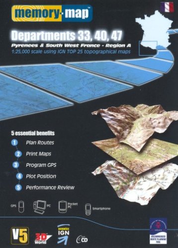 Preisvergleich Produktbild Memory Map Pyrenees South West France Region A (PC) [Import]