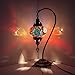 Produktbild Mosaik-Lampe – türkisches Mosaik-Tisch- und Schreibtischlampe, atemberaubender marokkanischer Stil, einzigartiger Globus Lampenschirm, Schwanenhals Serie (Citrin)