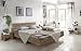Produktbild Woodkings Bett 180x200 Hampden Doppelbett Akazie weiß gebürstet Schlafzimmer Massivholz Design Doppelbett Schwebebett Massive Naturmöbel Echtholzmöbel günstig