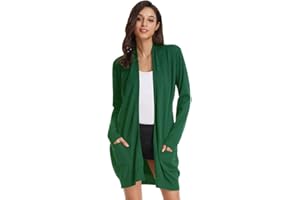 GRACE KARIN Cardigan Donna Lungo Cardigan a Maniche Lunghe Elegante Casual