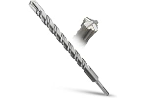 METOTY Punte per trapano SDS Plus, 22 mm x 310 mm, per pietra, cemento, pietra naturale, muro di mattoni