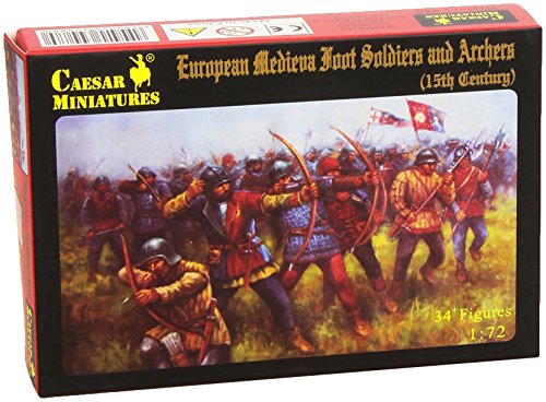 Preisvergleich Produktbild Caesar Miniatures H088 - European Medieval Foot Soldiers and Archers