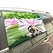 Produktbild Rosa Lotus Blume Wasserpflanze Wilde Faltbare Hund Sicherheit Auto Gedruckt Fenster Zaun Vorhang Barrieren Protector Für Baby Kind Einstellbar Flexible Sonnenschutzabdeckung Universal Fit Für Suv