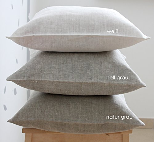 Varvara Home 1467 Kissenbezug Lesna mit Reißverschluss, 40 x 80 cm, hell beige / grau - 3