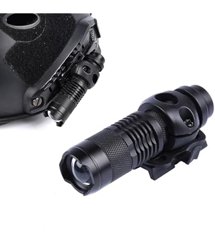 Torcia Tattica Per Casco MPLS - 4 Modalità LED (Rosso, Verde, Bianco, IR), Per Outdoor E Sopravvivenza - Foto 6