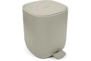 YourCasa Pattumiera bagno [5 L] – cestino spazzatura – cestino bagno – cestino bagno pattumiera piccola - cestini bagno - cestino spazzatura bagno bidoncino bagno pattumiera bagno piccola Beige