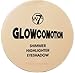 W7 GLOWCOMOTION Highlighter Shimmer Compact Highlighting Golden Shimmering Powder NEW