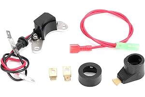 Qiilu Kit de conversion électronique de points d'allumage de voiture ABS ensemble d'allumage électronique adapté pour Lucas 25D DM2