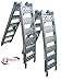 Price comparison product image Qtech Motorcycle Motorbike ATV Twin RAMP Folding Motocross with 340kg Loading Capacity -Silver