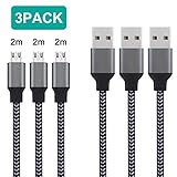 micro usb kabel 0 5m Hochwertige Qualität --- Xcords Kabel sind aus hochwertigem Nylon und Aluminium hergestellt. Mit Lebensdauer von 4000+ Biegungen hält das Wirrwarr-freie Kabel einige Male länger als Original-Kabel.