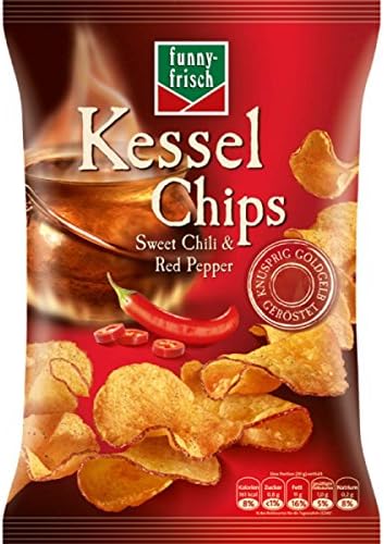 Funny fresh kettle chips 6x Sweet Chili & Red Pepper 120 g - 4.23 oz
