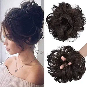 MoonEyes 1 PCS Brown color Hair Bun Hair Juda Extension