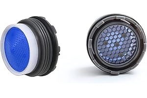 SAIZONE 2 Pcs Mousseur Robinet Filtre Economie Eau M18, Aérateur de Robinet,Accessoires Aérateur Robinet 18mm Embout Universel, pour Robinet Lavabo de Salle de Bain et Cuisine(Plastique)