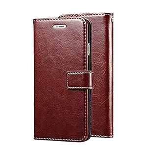 Axxitude Cover for Samsung Galaxy A2 Core - Vintage Wallet Folding Flip Case with