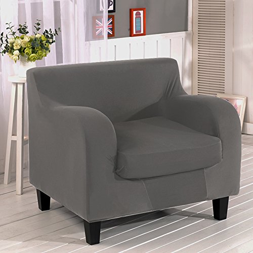 Elastischer Sesselhusse Sesselbezug für 2-Stück Sofa Grau - 2